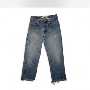 Levi's Distressed Blue Straight Jeans